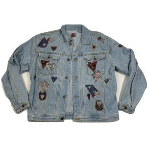 Vintage 90s Sun Belt Denim Workwear Chore Patched